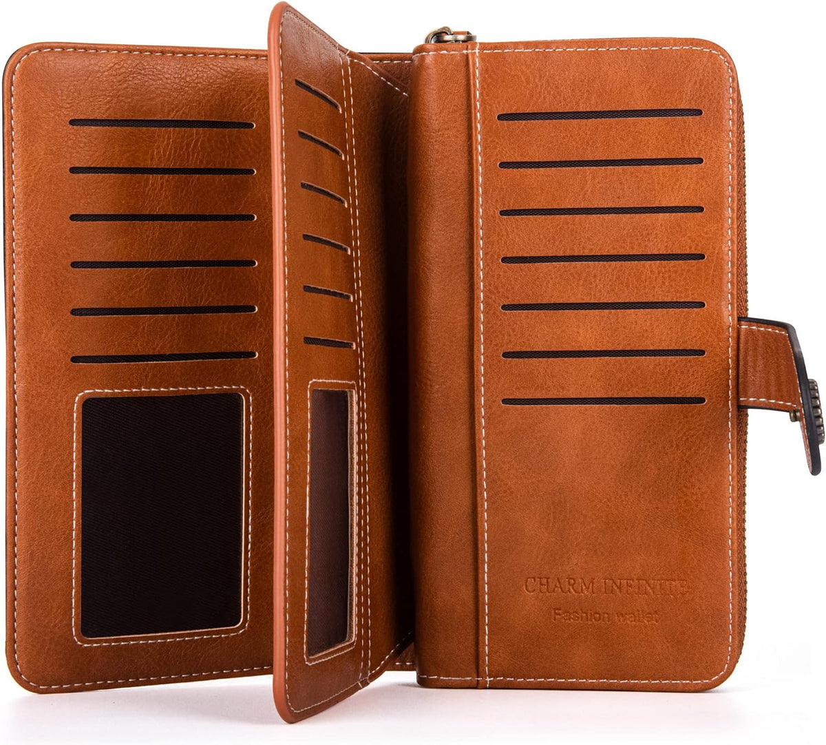 Stylish Leather Wallet with Wristband