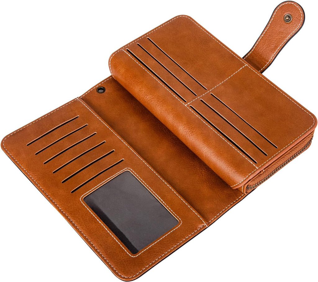 Stylish Leather Wallet with Wristband