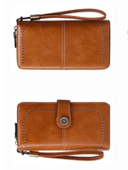 Stylish Leather Wallet with Wristband