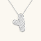Bubble Initial-Diamond-Necklace