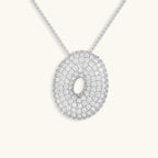 Bubble Initial-Diamond-Necklace