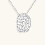 Bubble Initial-Diamond-Necklace