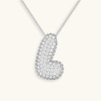 Bubble Initial-Diamond-Necklace