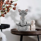 Buddha Cat Figurine – Zen Garden Decoration