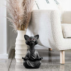 Buddha Cat Figurine – Zen Garden Decoration