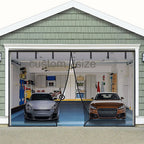 AeroShield Bug-Free Garage Screen | Magnetic mesh garage door screen for fresh airflow and insect protection