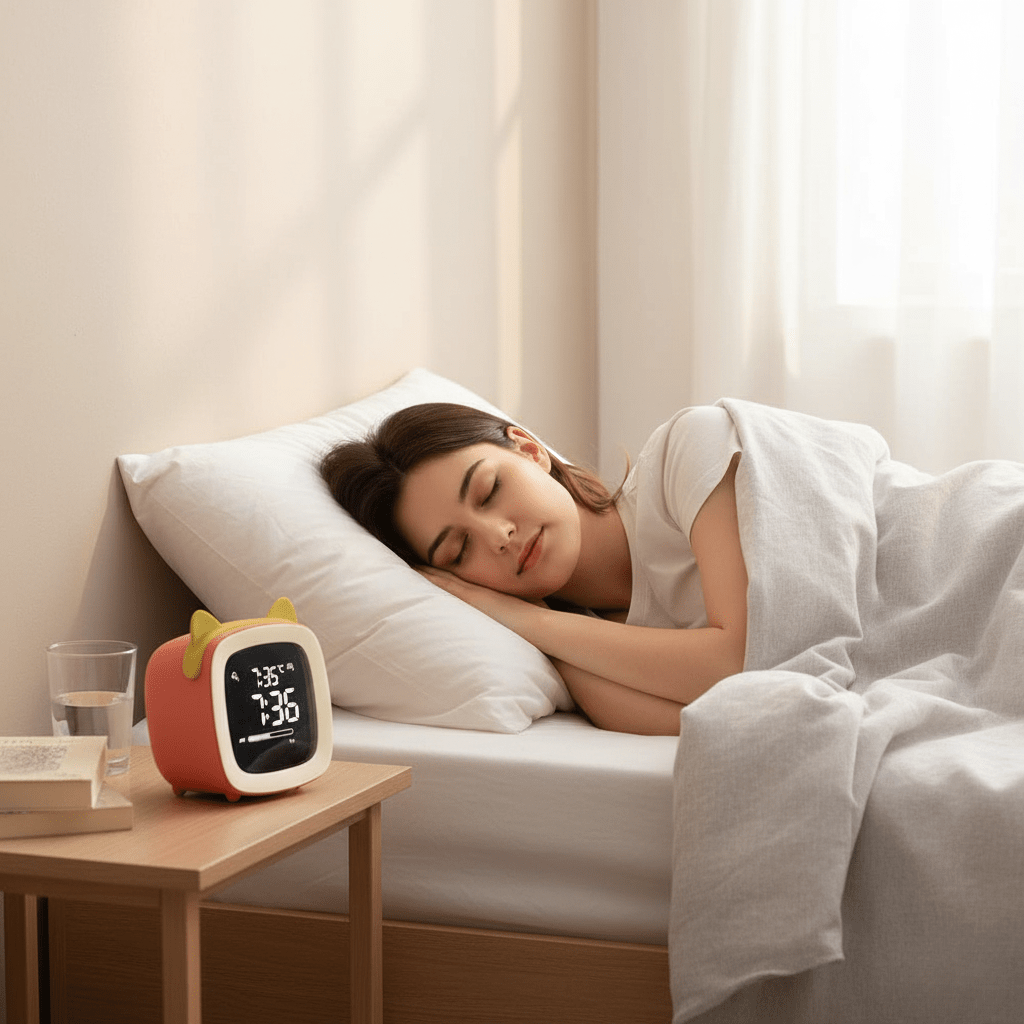 BunnyGlow - LED Alarm Clock – Night Light with Digital Display & Timer