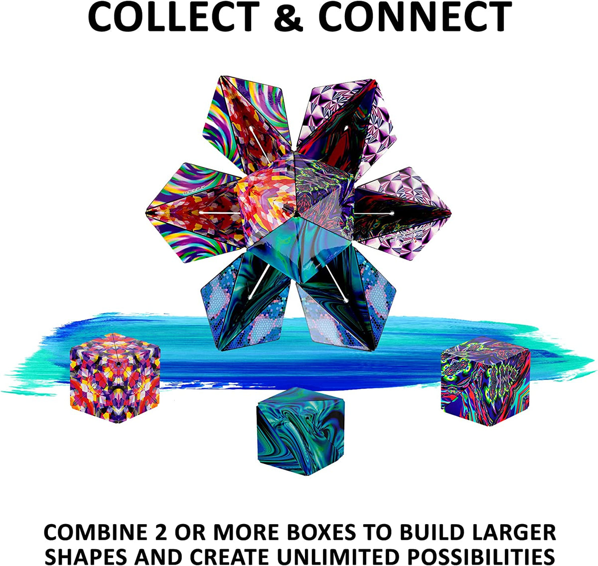 FoldFun Shape Cube – Creative 3D Puzzle for Children and Adults