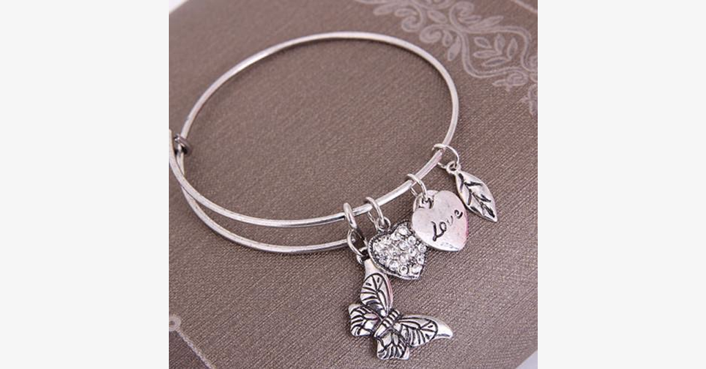 Butterfly Love Charm Bracelet