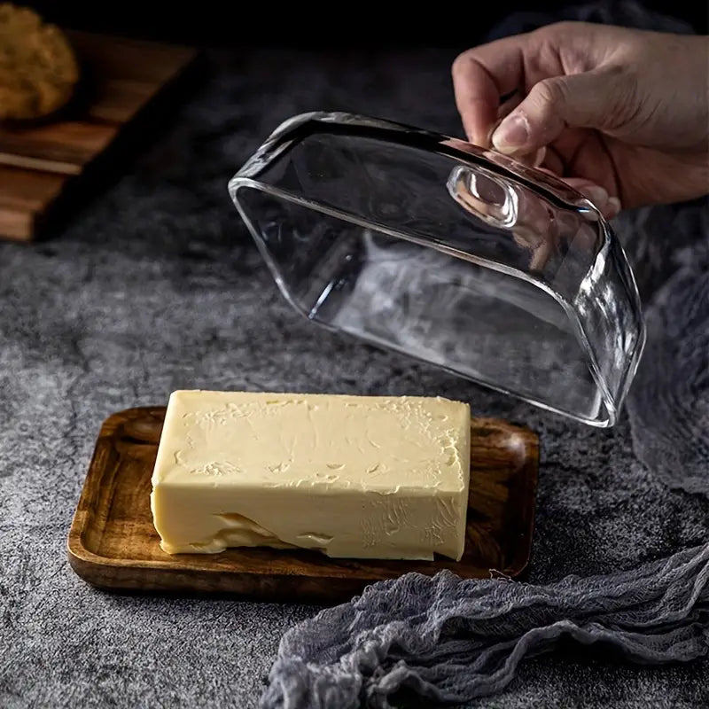 Wood and Glass Butter Box – ButterElegance