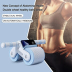 Roller - Non-slip abdominal trainer wheel with recoil function