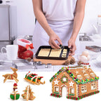 Christmas Stainless Steel 3D Cookie Mold (18pcs)