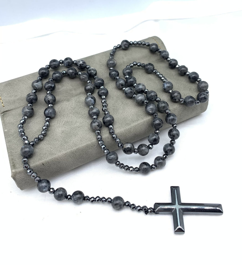 Orion Spiritual Necklace with Tiger Eye & Lapis Lazuli – Men's Rosary