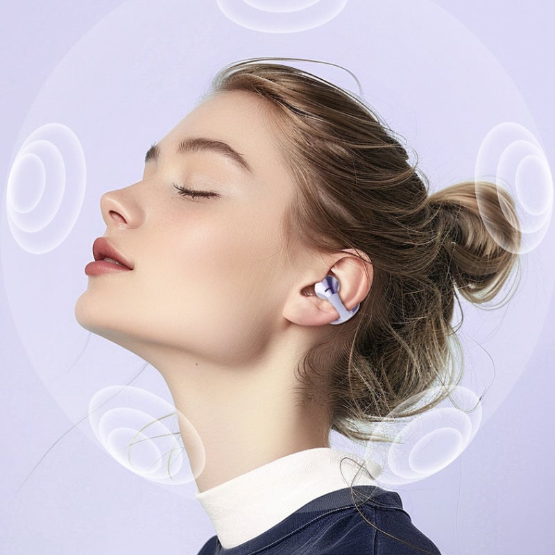 AI Translation Open Ear Clip Bluetooth Headphones
