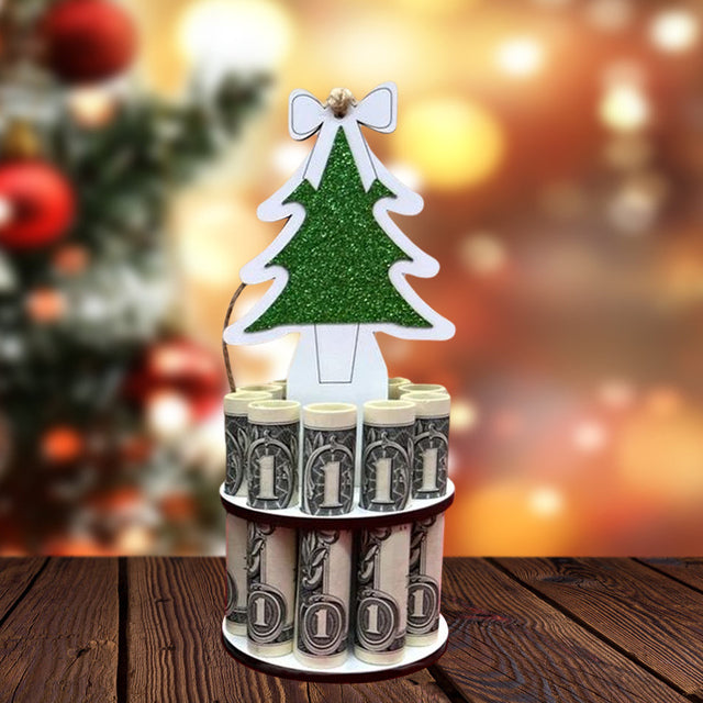 Christmas Money Holder Pendant | Wooden Ornament to Hang | Creative Gift for Children