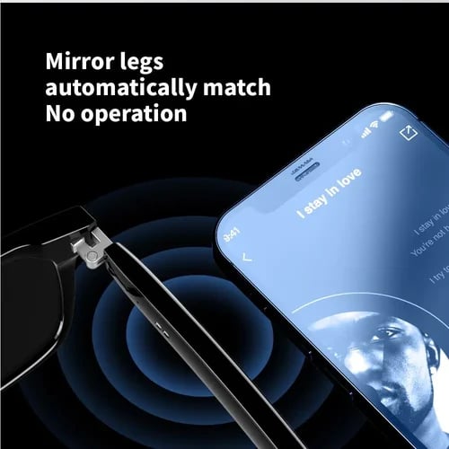 Super Black TechnologySmart Wireless Headphone Sunglasses