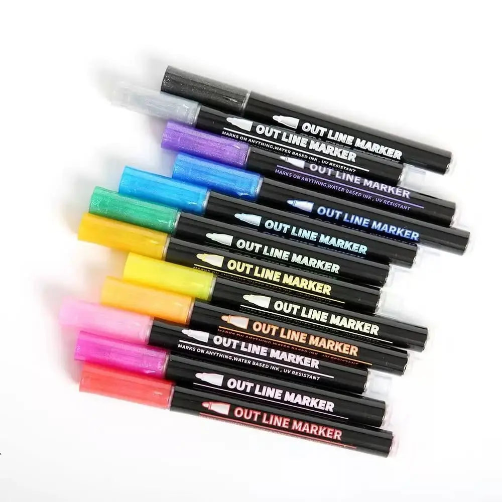 StrahlKraft Metallic Marker Set — Make Your Art The Shining Center Of Attention!