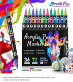 Double-sided acrylic paint marker – Multi-surface art pen with vibrant colors