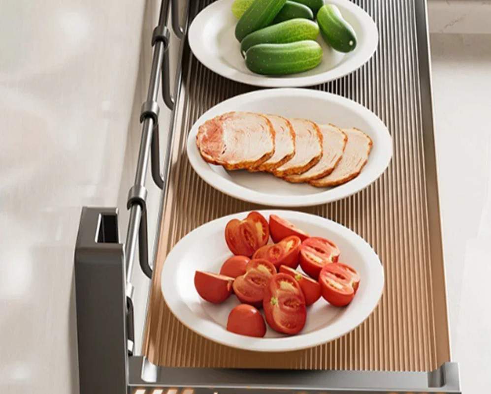 FlexiRack – Collapsible Spice Rack with Hooks