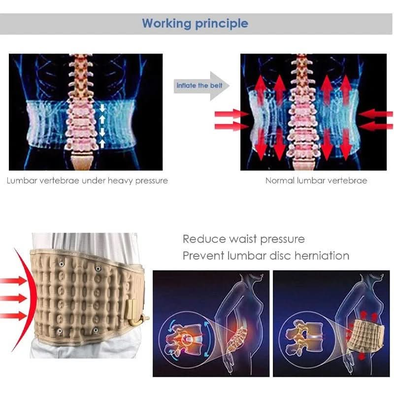 spinal decompression aid for pain-free posture