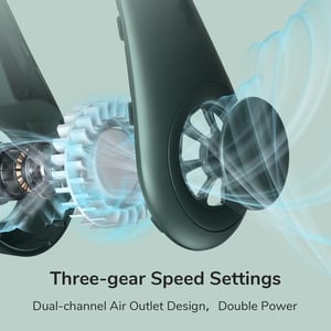 Mini portable neck fan