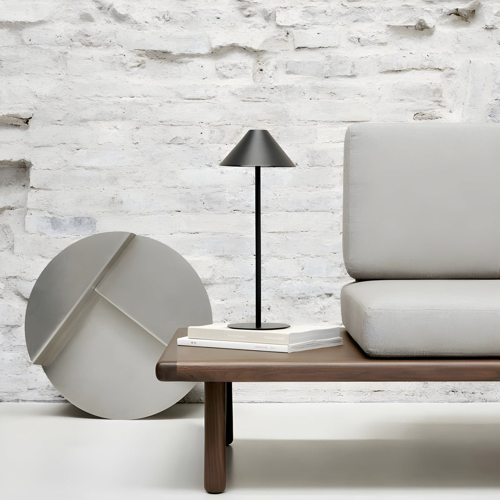 Minimalistic dimmable Touch table lamp - waterproof and rechargeable light Color
