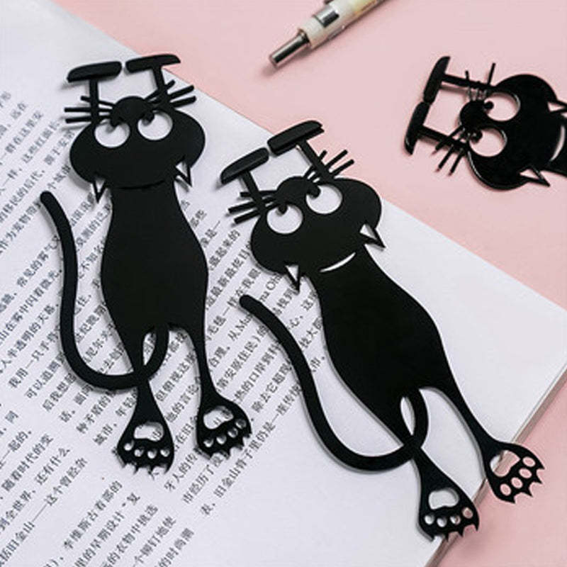 Curious Cat Bookmark- Locate Reading Progress With Cute Cat Paws