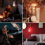 Solar lamp with solar panel – Energy-saving LED lamp for indoor and outdoor use