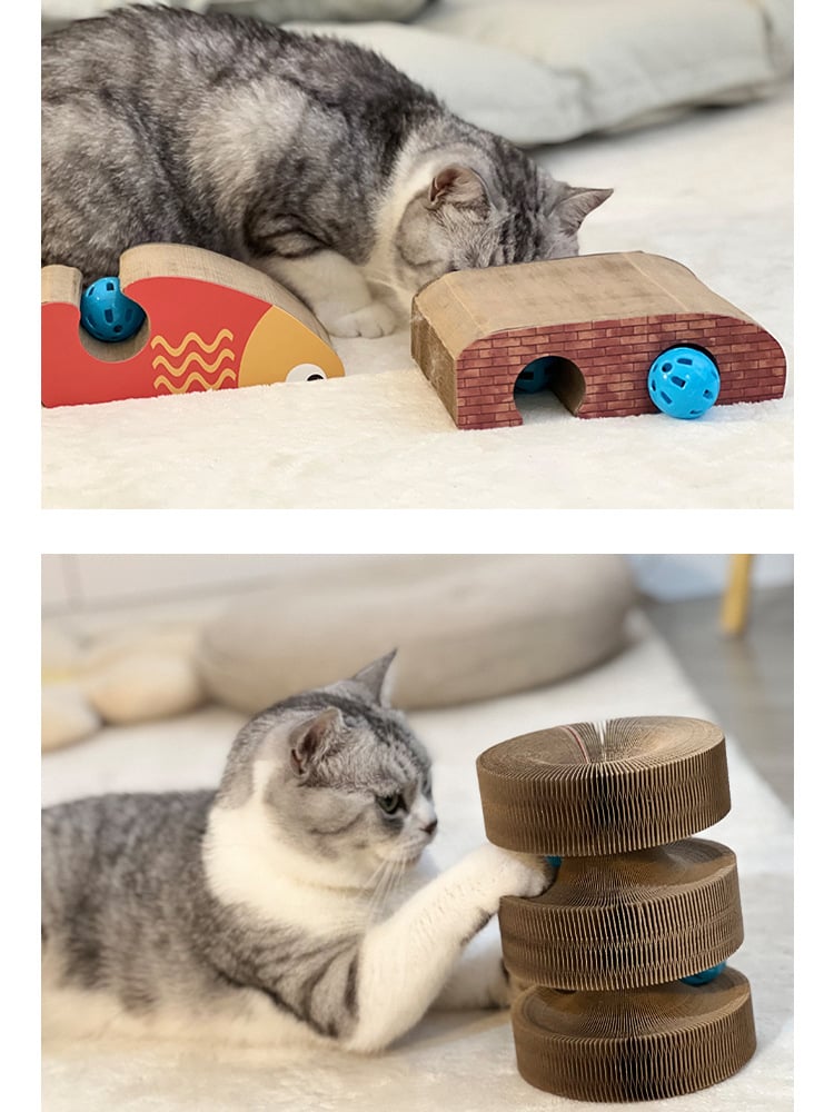 Magic Cat Scratch Board(with ball )