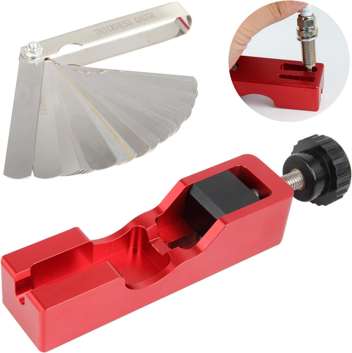 Spark Plug Gap Tool with Feeler Gauge