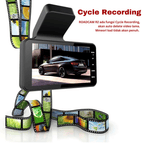 Dashcam with two lenses, 1080P HD and night vision - 170° wide angle