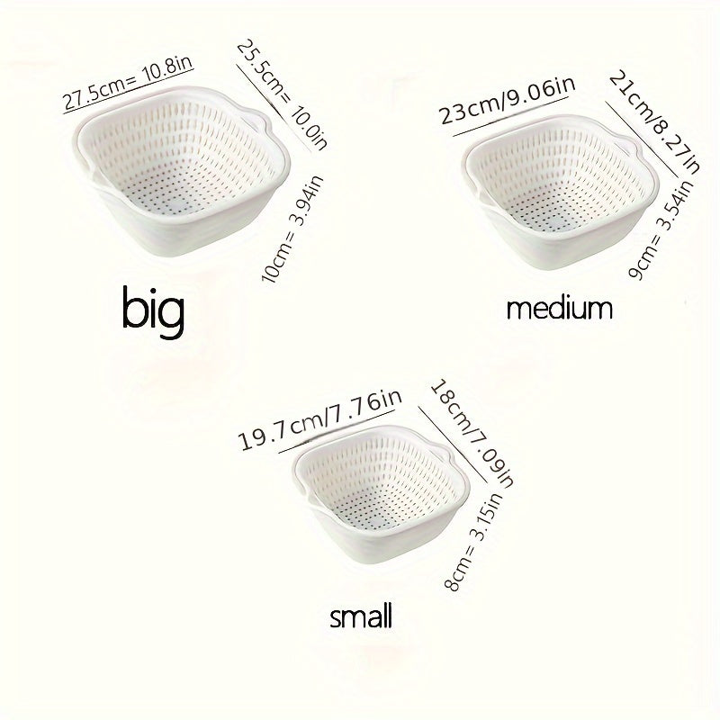 Jamera - Luxury Double Layer Drain Strainer Set of 3