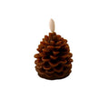 Flameless Pine Cone Candles