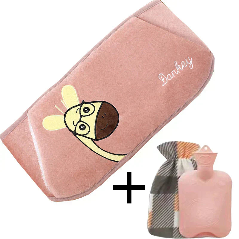WarmCush – Reusable Plush Hot Water Bottle with Hip Cushion