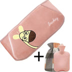 WarmCush – Reusable Plush Hot Water Bottle with Hip Cushion