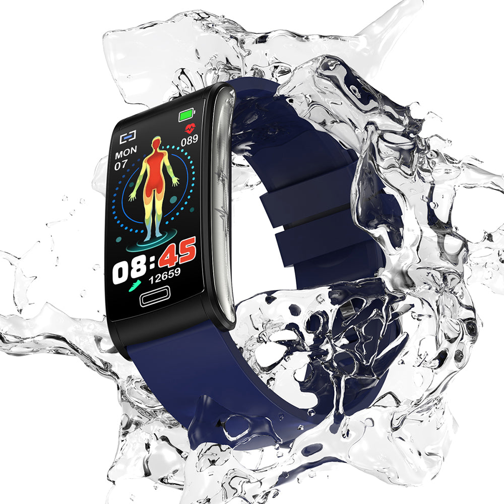 Smart Bracelet 3-Channel EKG Blood Pressure Blood Oxygen Blood Sugar Sleep Detection