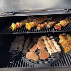 Stainless Steel 3-Prong BBQ Grill Skewers