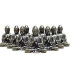 10 pieces mini brass sitting Buddha statue figure for travel Buddhism worship home office desk decoration