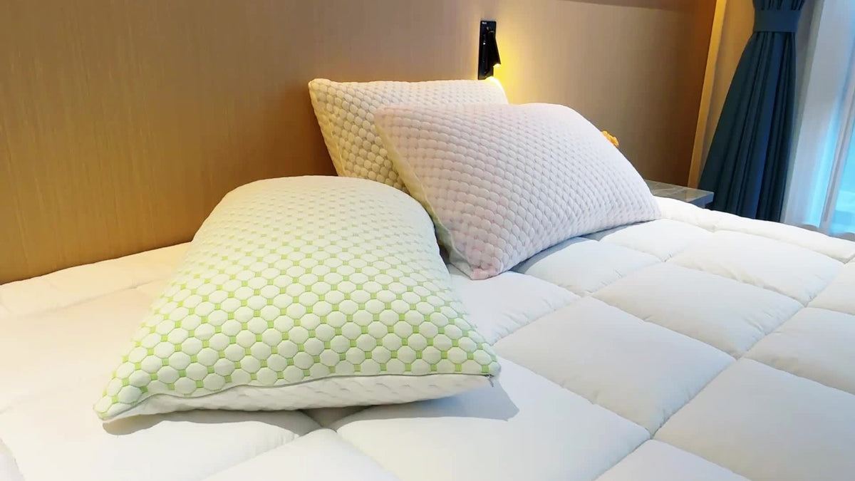 ChillPillow Breeze - Cooling Memory Foam Pillow with Bamboo Cover