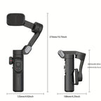 SmartPro Handheld Gimbal Stabilizer - Foldable Smartphone Video Vlog PTZ Stabilizer for iPhone, Android, and Samsung