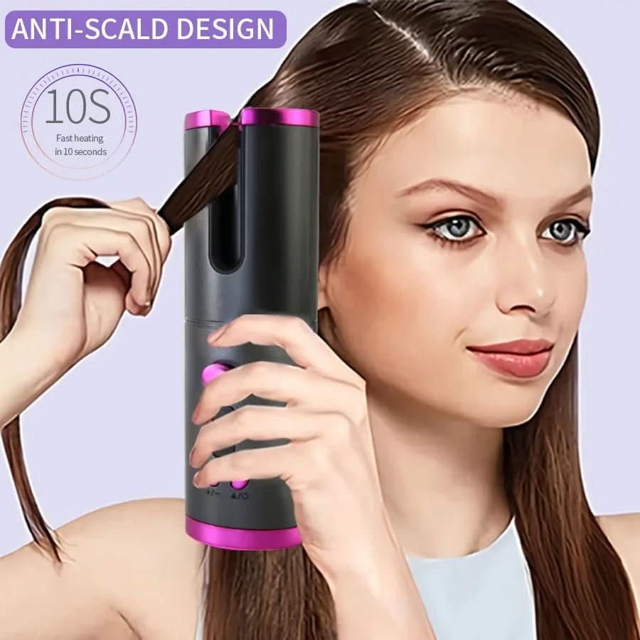 Cordless curling iron for shiny & healthy curls