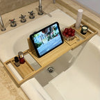 Bamboo Bathtub Tray - For Ultimate Relaxation