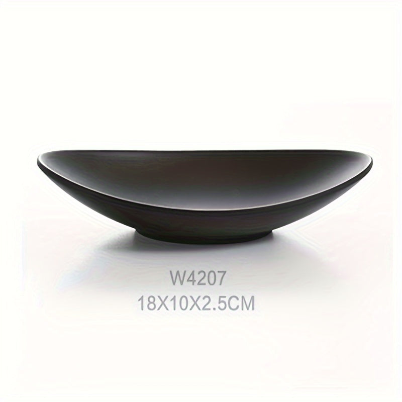 BlackTray - Elegant Oval Storage Tray for Jewelry