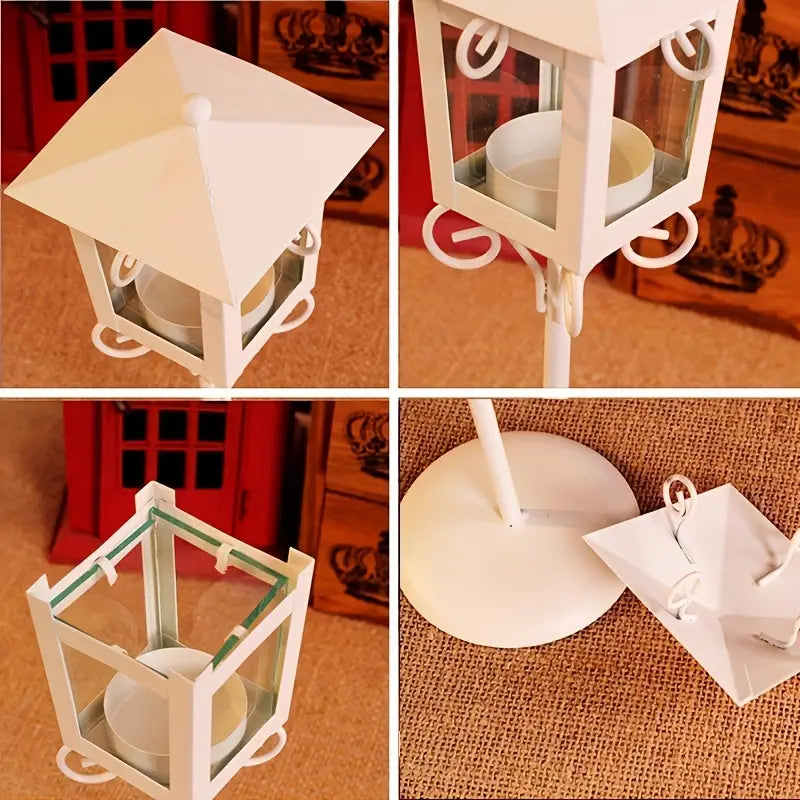 CityGlow - Retro Candle Holder Pavilion Design