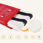Fireproof fiberglass fire blanket – Compact safety blanket for home, kitchen, and car