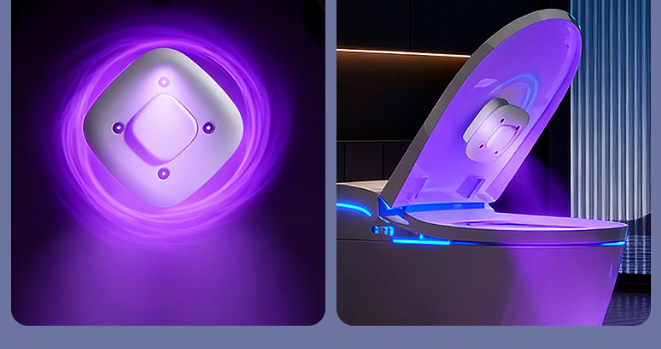 Rechargeable Attachable Ultraviolet LED Disinfection Lamp, with Auto-On/Off Design, for Home, Toilet & More