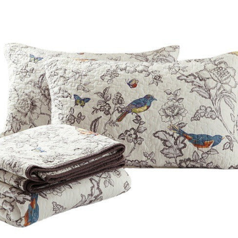 Christmas Pure Cotton Water Quilt Three-piece Set