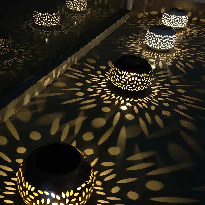 Polka Dot Solar Garden Lighting – Decorative Lamp for Outdoor and Terrace