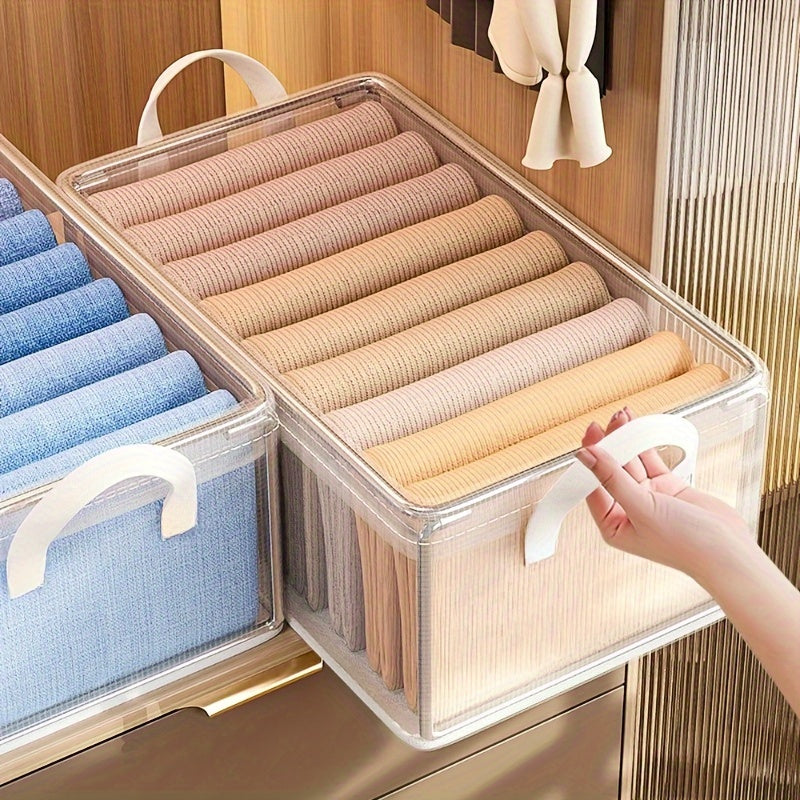 SpaceSaver - Stylish Stackable Storage Boxes for Clothing and Books