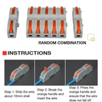 Push-type quick connection terminal, wire splitting